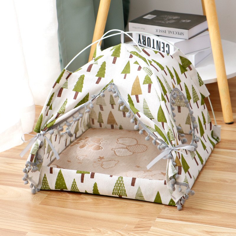 Tente cocooning pour le chat -maison et lit ferme Douillet – Image 7