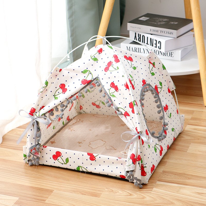 Tente cocooning pour le chat -maison et lit ferme Douillet – Image 2