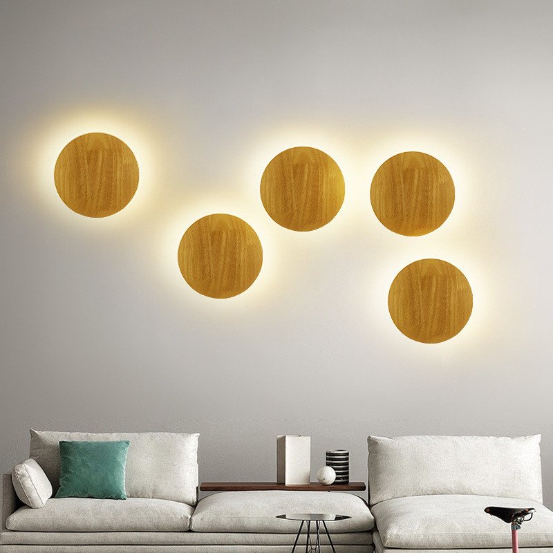 applique murale led en bois design-eclairage artistique journal – Image 9