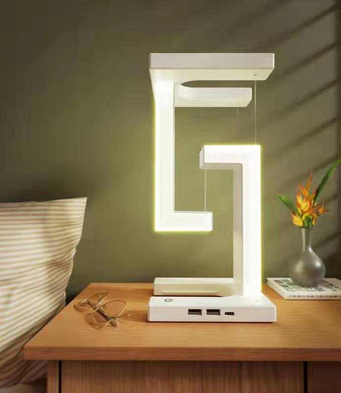 lampe de table suspendue design -avec chargeur smartphone sans fil – Image 3