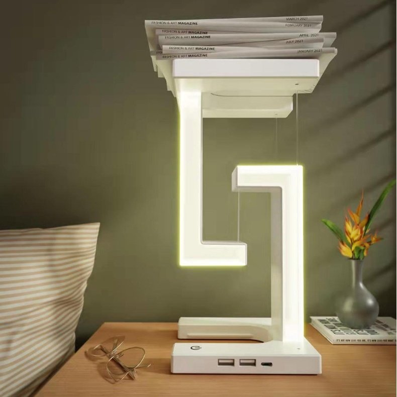 lampe de table suspendue design -avec chargeur smartphone sans fil – Image 6
