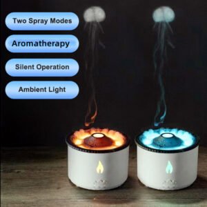 Humidificateur d'air ultrasonique -effet flamme lumineuse